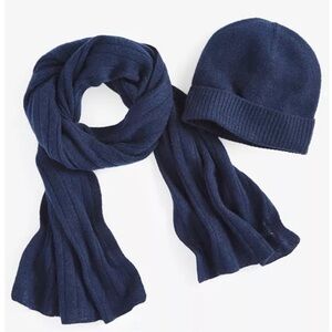 NEW Women's Charter Club Bright Admiral Navy Cuffed Beanie NWT